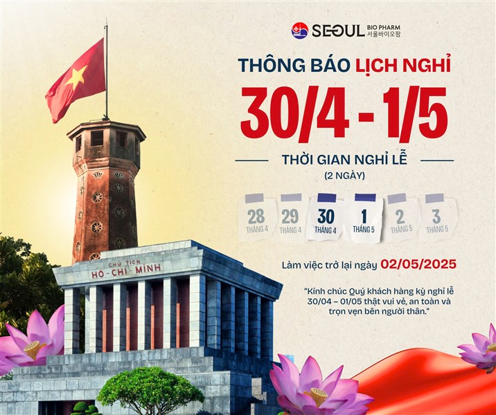 Thông báo nghỉ lễ 30/04 và 01/05